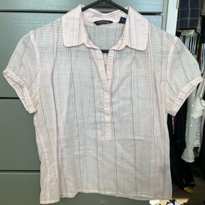 American Eagle Outfitters Light Pink Striped Blouse